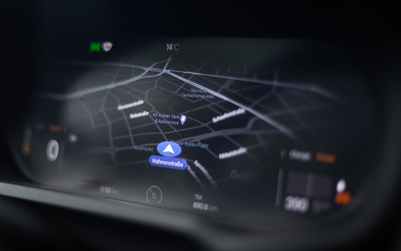 automobile navigation display