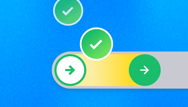 Custom activity challenge illustration with swipe-to-complete checklist