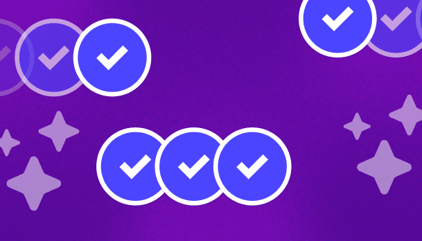 Stick to it challenge illustration with repeating achievement stickers