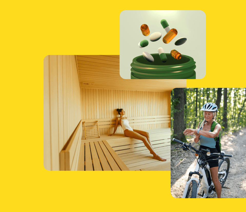 Wellness images representing prevention and healthy activities
